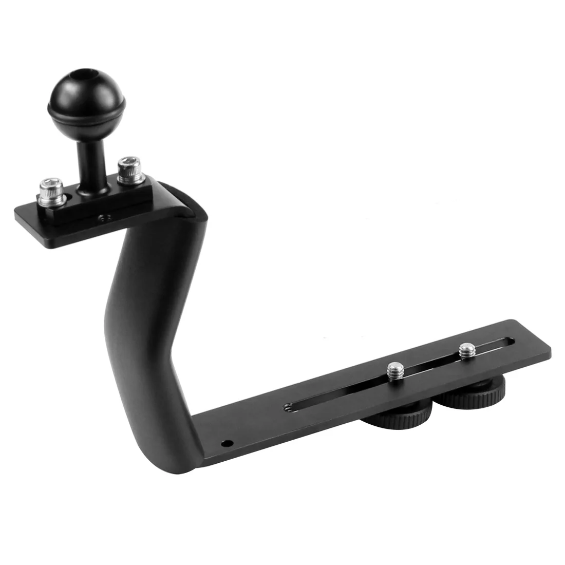 Aluminum Alloy Diving Bracket Z Type Single Handle With Base Adapter for Underw