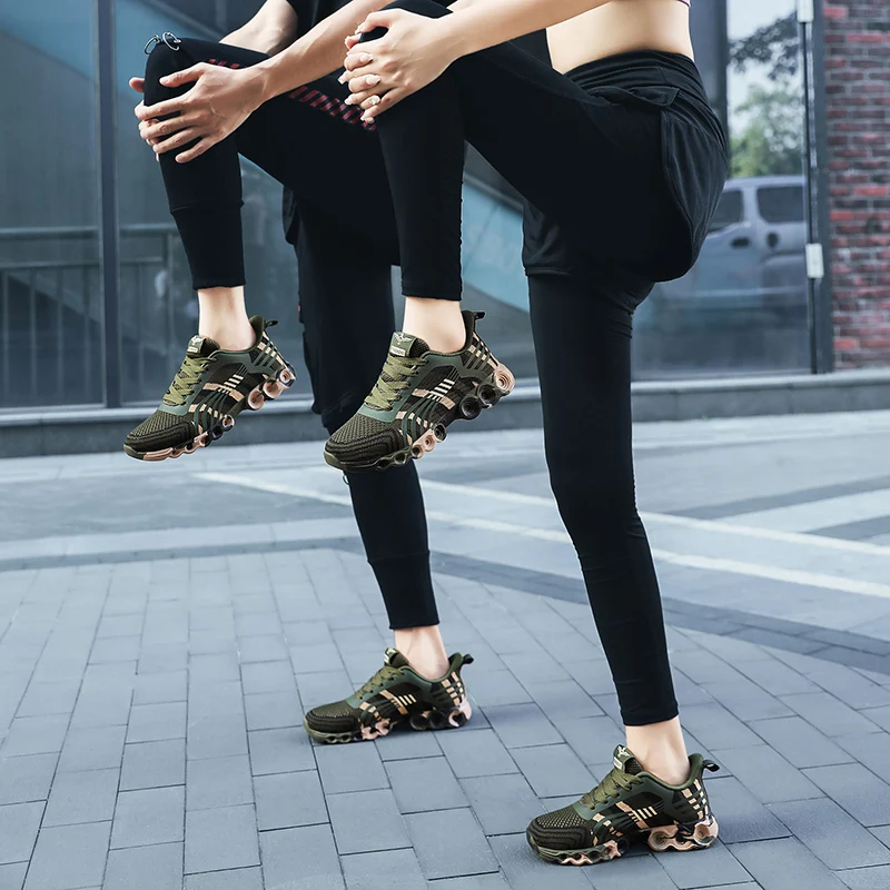 

Couples Camouflage Breathable Sneakers Women's Sports Shoes Non-slip Outdoor Army Training Shoes for Men Trekking Hiking Shoes