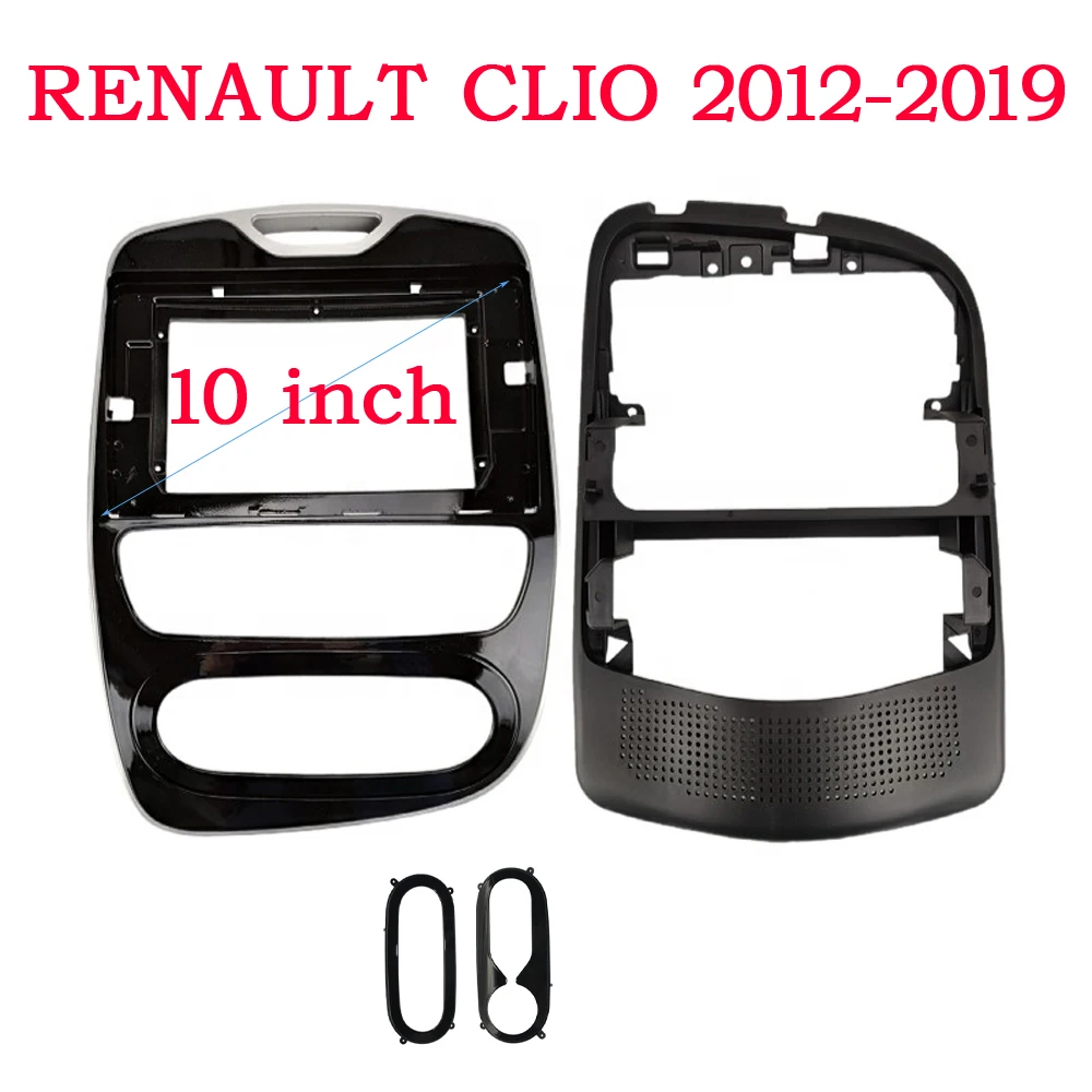

2 Din 10.1 Inch Car Radio Fascia Panel Frame for Renault Clio 2012-2019 Dashboard ABS+PC Plastic Installation Trim Kit