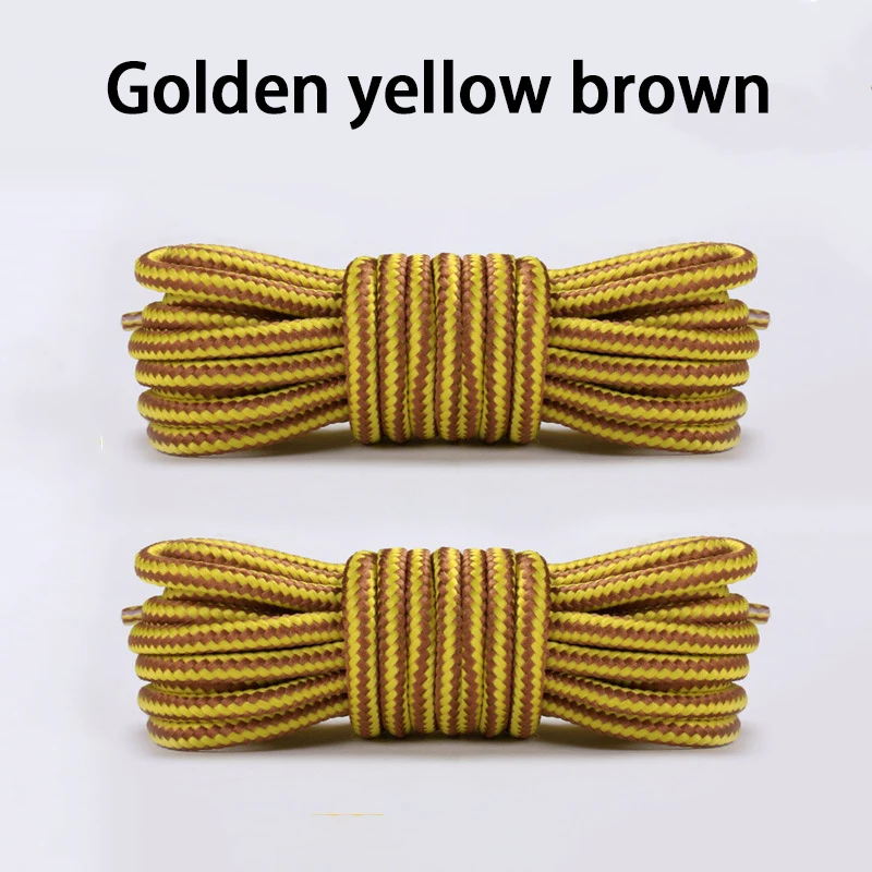 Durable Heavy-Duty Round Boot Laces - 2 Pairs for Hiking, Work, and Outdoor Sports