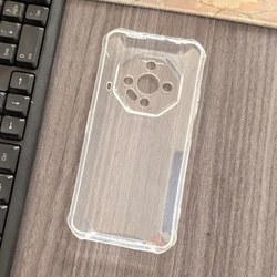 Transparent Black TPU Phone Case - Silicone Soft Protective Back Shell Coque for Ulefone armor X16 (Clear)