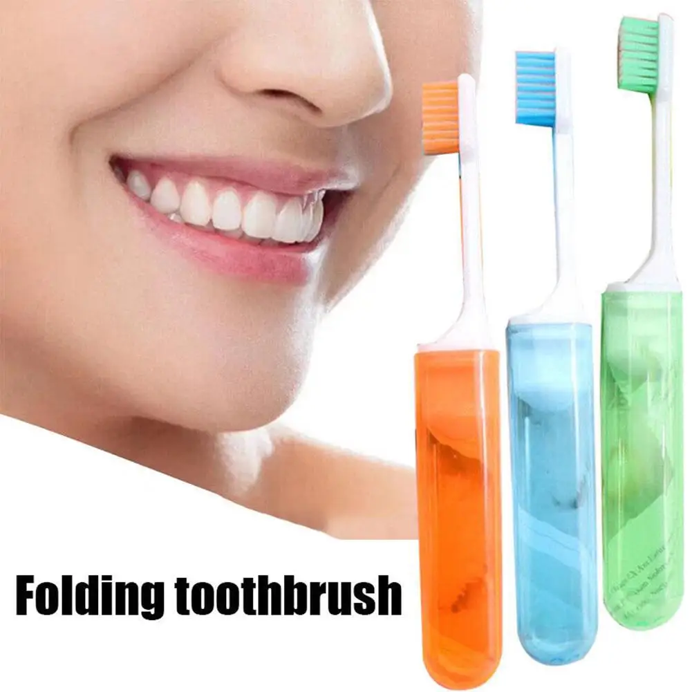 Portable Folding Toothbrush Super Soft Bristle Travelling Travel Outdoor Take To Camping Easy Toothbrush Fold Hiking Teethbrush soft toothbrush portable toothbrush