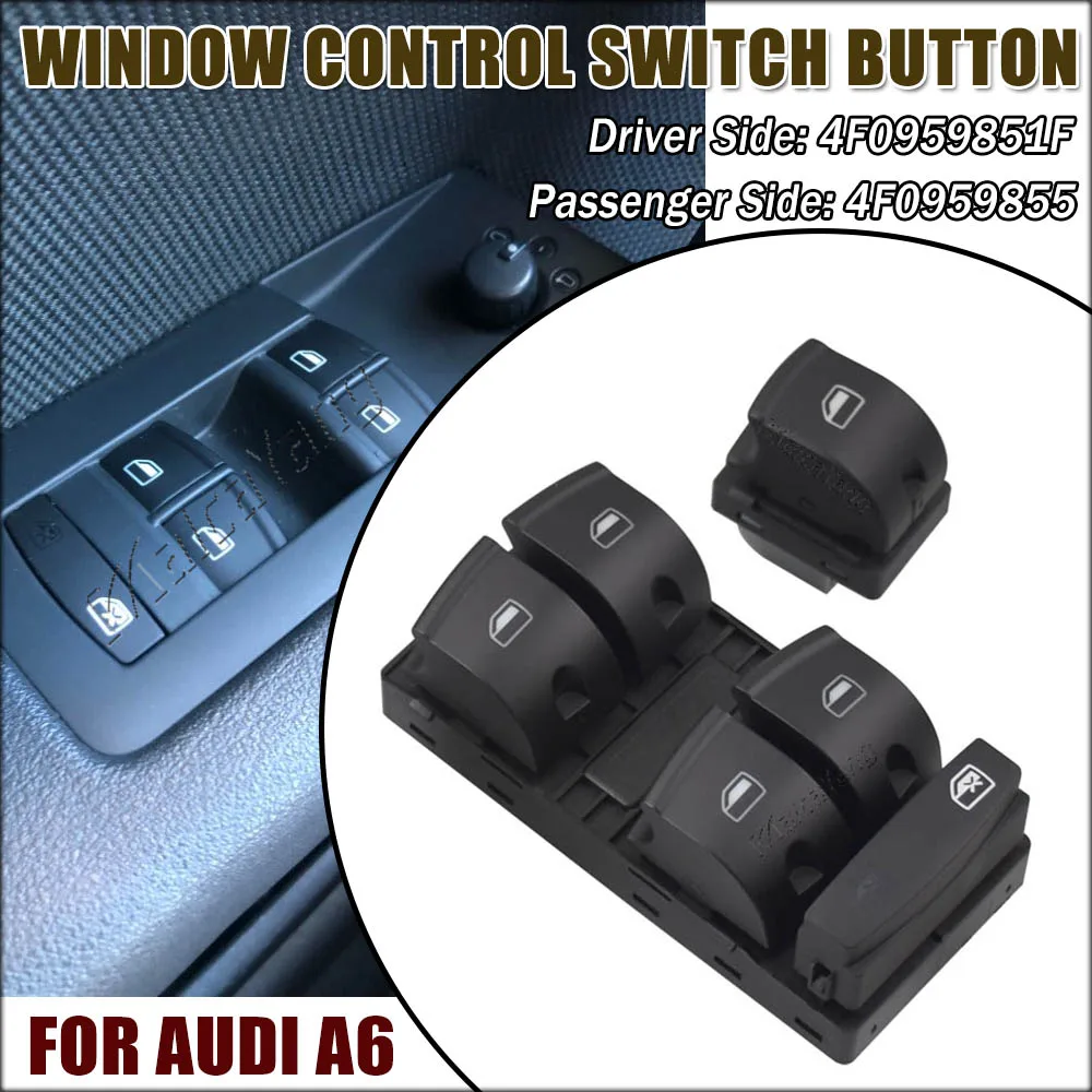 Master Power Window Switch For AUDI A3 A6 S6 C6 Allroad Q7 RS6 4F0959851F | Shop Today. Get it