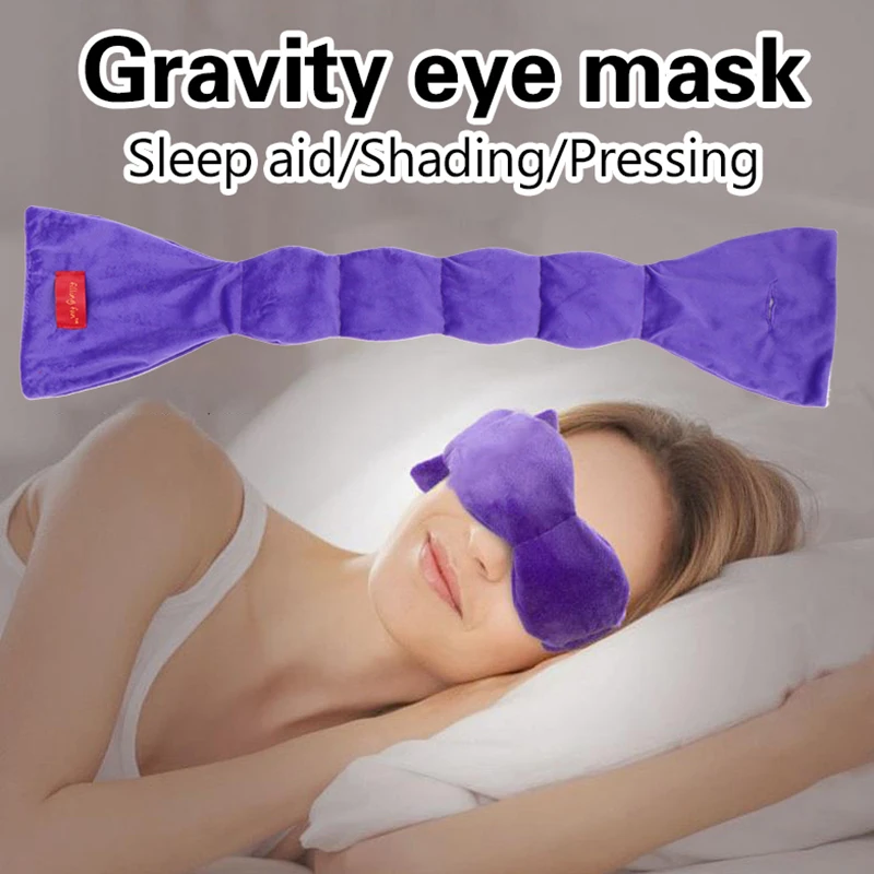 Blanket Weighted Sleep Mask Gravity Eye Pillow Gravity Gentle Pressure Sleep Mask Light Blocking Sleeping Traveling Relaxation 3
