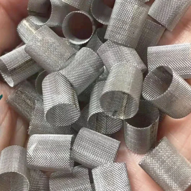 SS304 stainless steel metal Y filter mesh tubes 35mm pipes cylinder with holes pattern water food grade 50mm