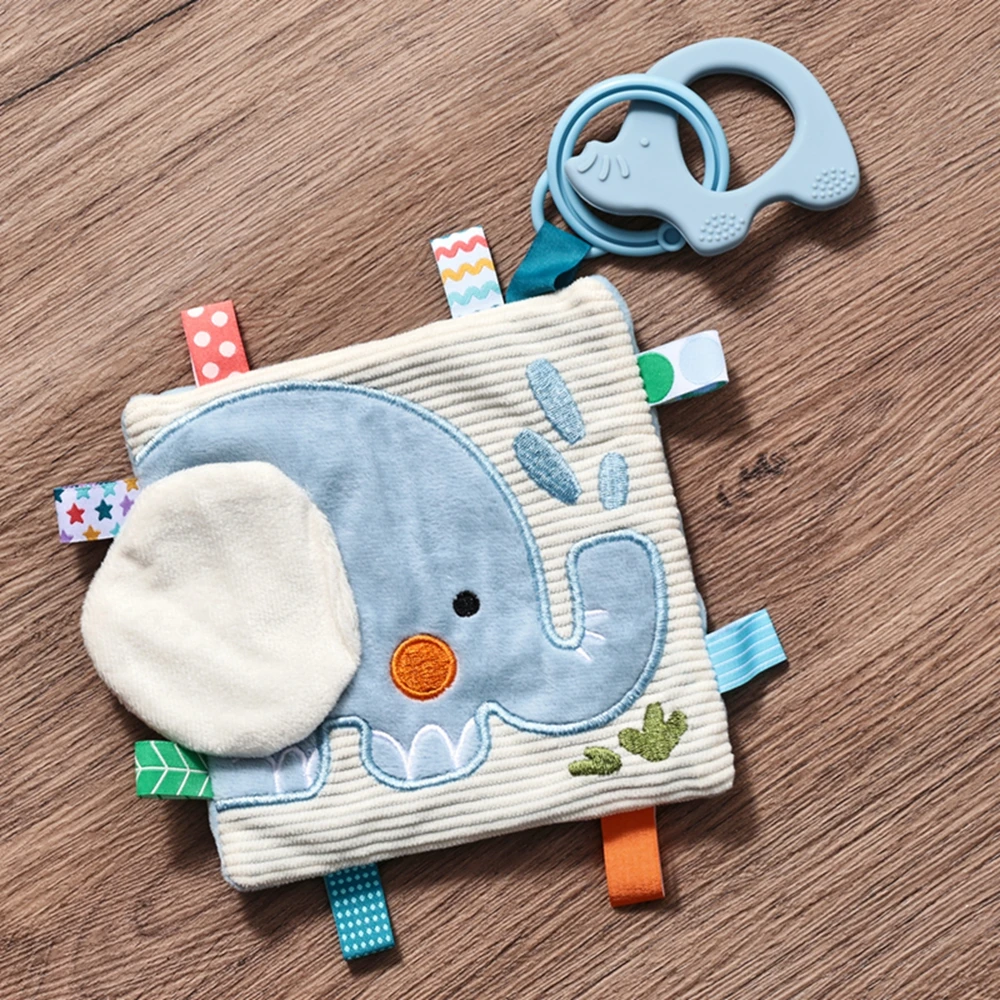 Baby Stoffbuch zum Fühlen und Berühren, Hochkontrast-Sensorikspielzeug, Frühpädagogisches Aktivitätsbuch aus Stoff für Babys und Kleinkinder – Detail 7