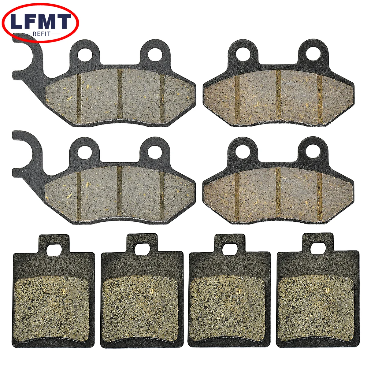 Zubehörkombination Bremsbeläge vorne und hinten für Motorrad PEUGEOT Tweet 125 RS 2010–2016 Tweet 150/Evo 2010–2015 – Detail 1