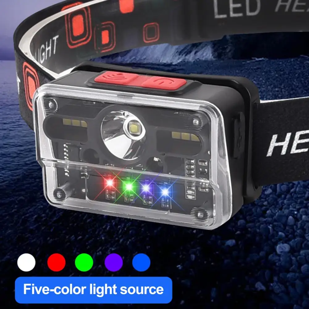 

Headlamp Versatile Waterproof Headlamp 9 Gear Modes Usb Rechargeable Sensor Ideal for Outdoor Activities Running Hunting Hiking