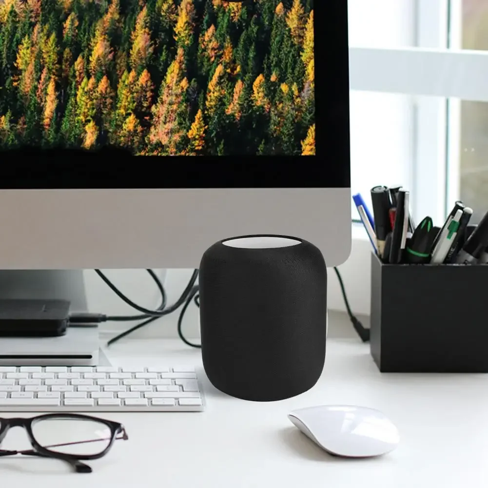 HomePod1/2 스피커 충전 구멍이있는 방진 커버 휴대용 방수 스피커 탄성 보관 보호 커버
