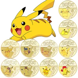 Badge commémoratif pokémon, 10 Pikachu, pièces commémoratives, exposition de pièces, cadeau, commémoratif, enfant Cool 
