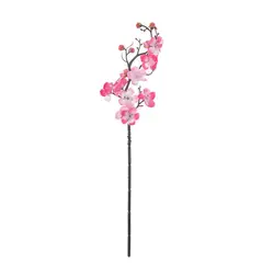 Elegant Silk Plum Blossom Branch - Festive Floral Decoration (Pink)