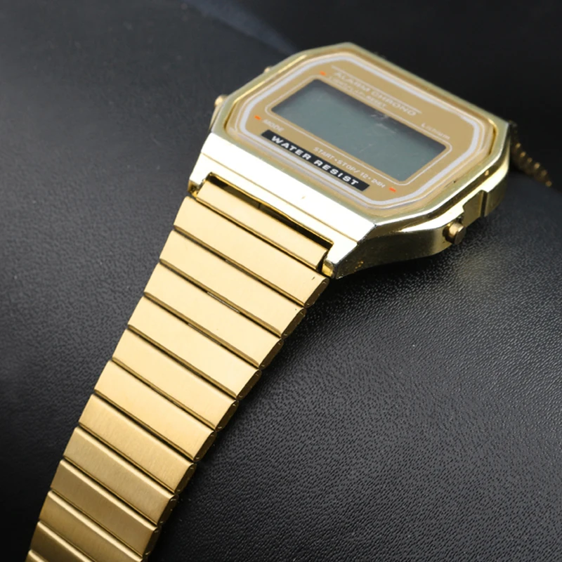 Cinturino In Acciaio Inossidabile Da 18Mm Per Casio A158 / A159 / A168 /A169 /B650 /Aq230 A168W/A158W Mrw200/Aeq-110 Cinturino In Metallo