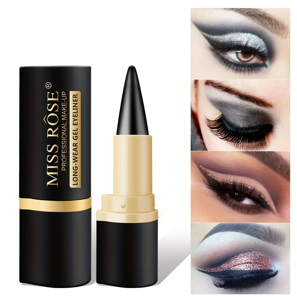 Gel Eyeliner Quick-Dry Matte Smudge Proof Waterproof For Women Girls Daily Party Stage Makeup