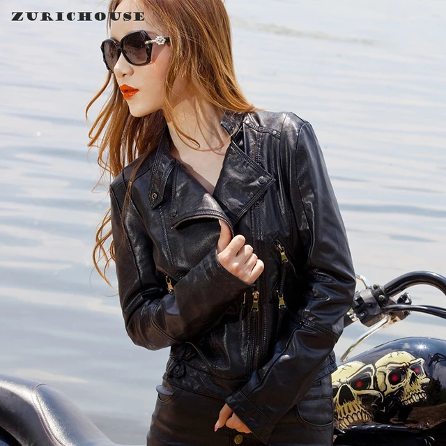 Autumn New girl Leather Jacket Short Women Leather Coat slim Fashion punk  Female Motorcycle Clothing faux leather Blazer spring - AliExpress