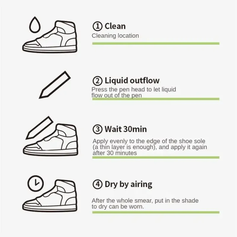 Shoes Stains Removal Waterproof Sneakers Anti-Oxidation Pen Shoe Whitening Cleaning