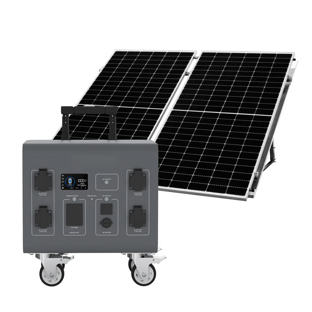 중국 공장 3600W 태양광 발전소 LiFePO4 2560Wh 배터리 모바일 충전 야외 가정용 백업 영국 EU 미국 플러그