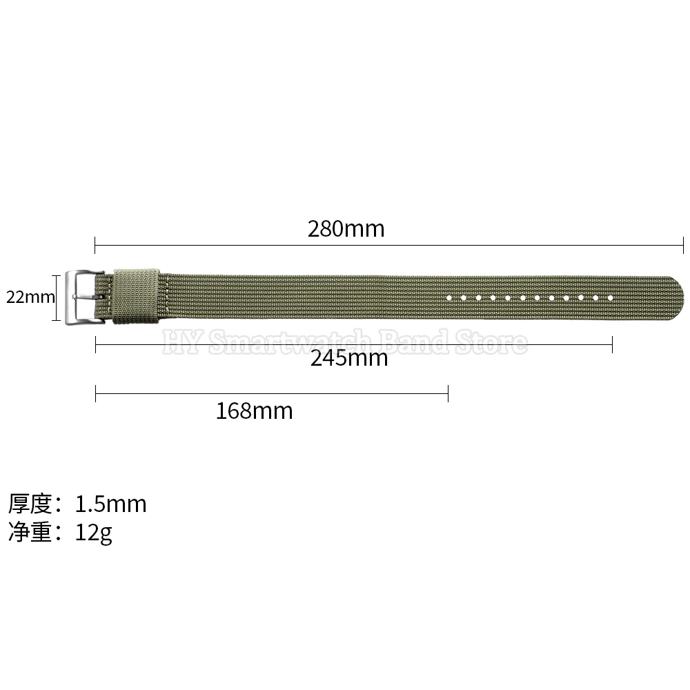 Braided Nylon Watch Strap - Universal Replacement Bracelet for Military and Sport, Men and Women