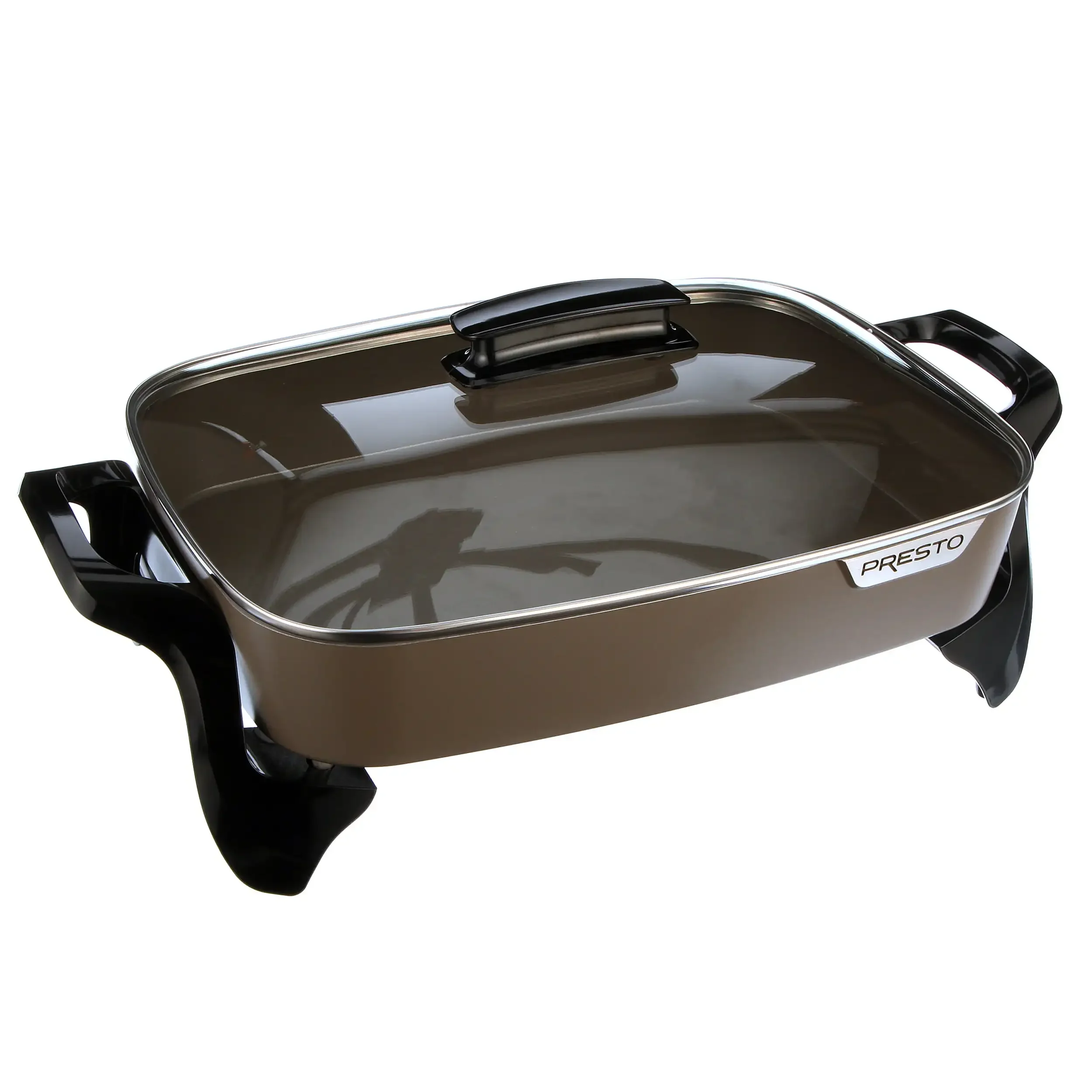 16-inch Ceramic Electric Skillet with glass cover 06856 Electric Pan .USA.NEW 5