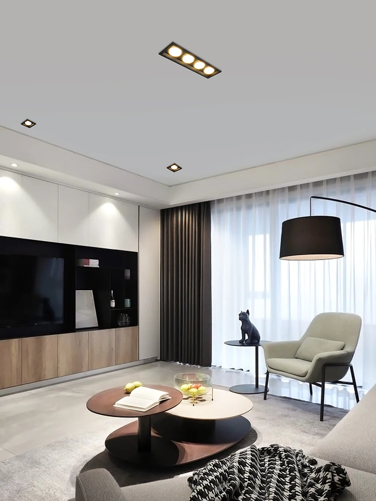

Downlight LED ceiling light, embedded tank light, household spotlight, concealed installation, embedded box light
