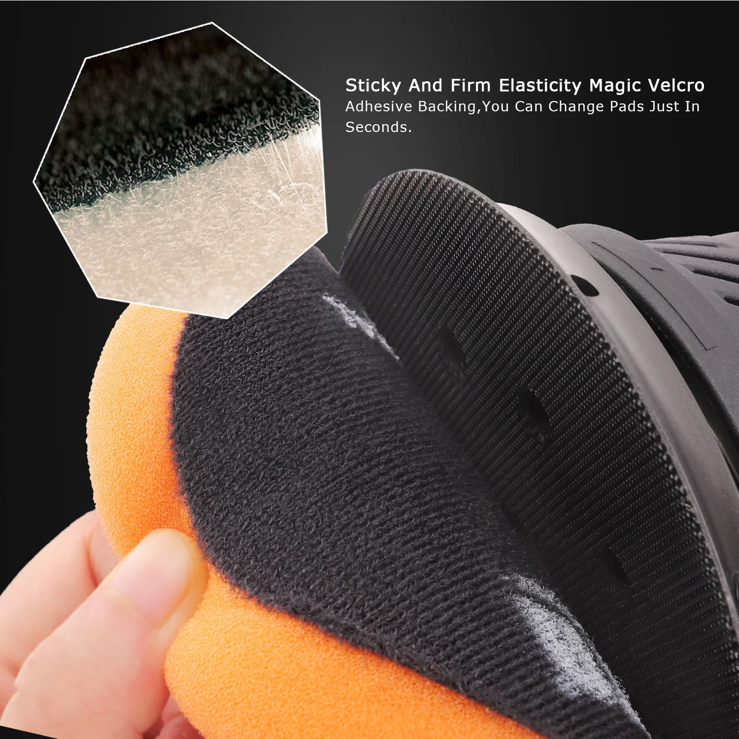 SPTA CP304 5" Car Dual Action Polisher,New Model 710W Orbit 9mm/12mm /15mm Electric Mini Car Polisher Polishing Waxing Machine