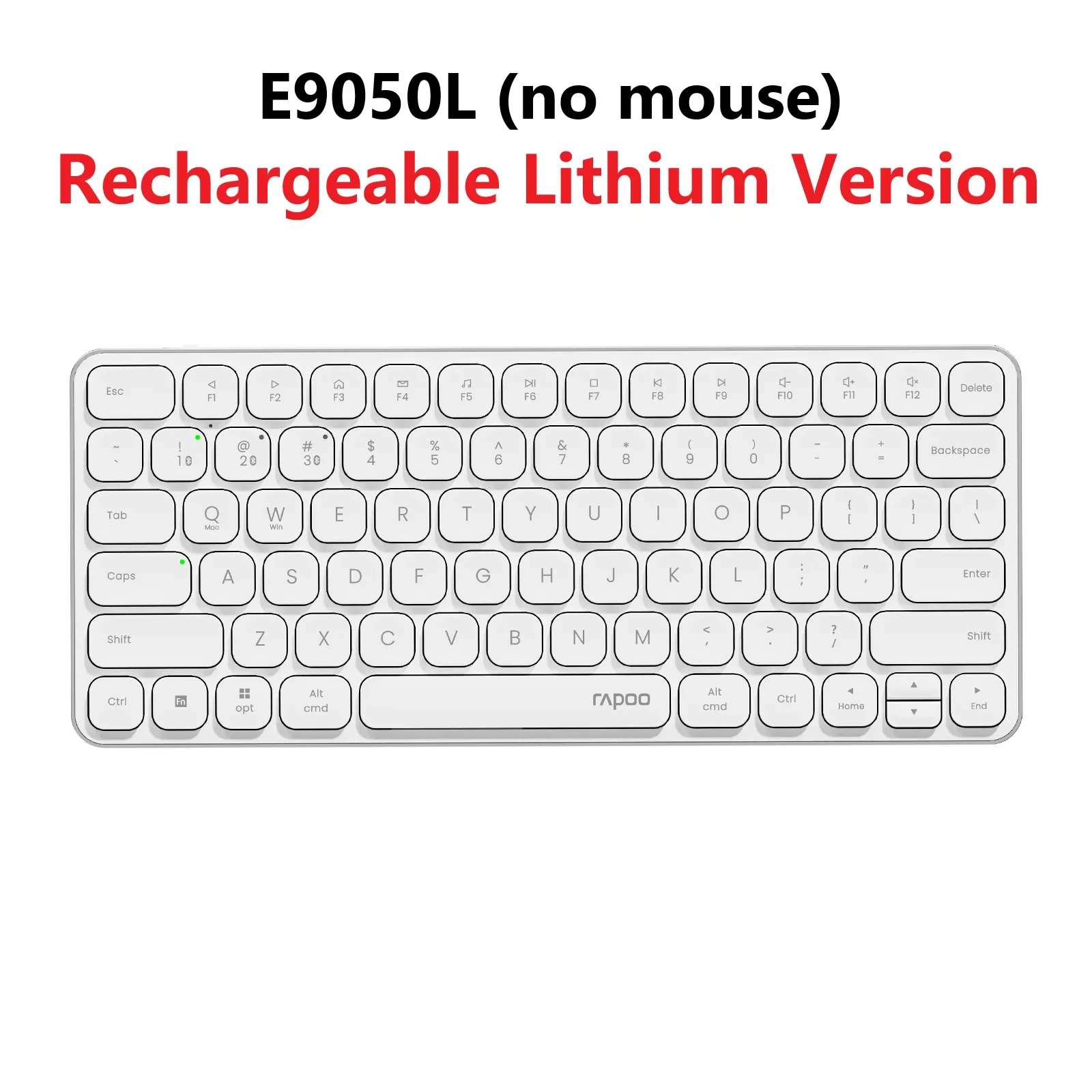 Rapoo Multi-Device Wireless Keyboard and Mouse Set with Bluetooth Connectivity