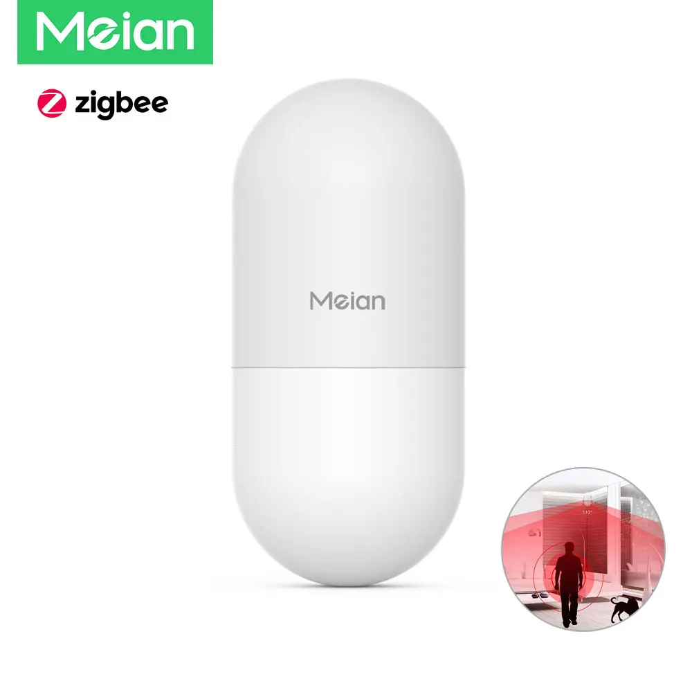 Meian 투야 지그비 인간 모션 센서, 스마트 홈 PIR 모션 센서 감지기, 알람 보안, 스마트 라이프, 지그비 게이트웨이 작동