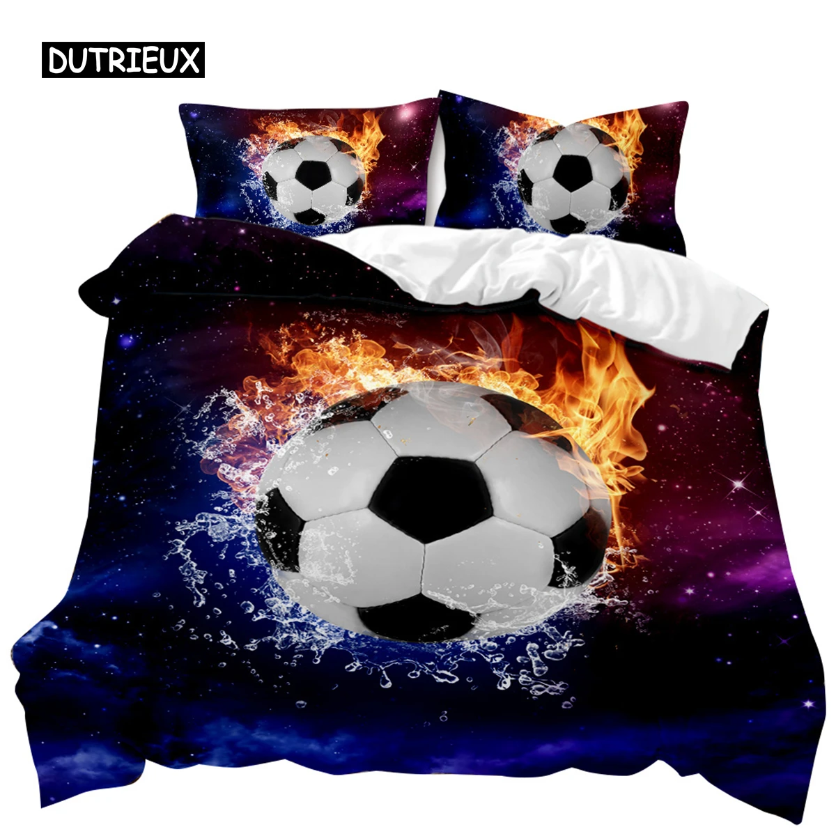 

Soccer Duvet Cover Football Kids Bedding Set 3D Comforter Cover Boys Teens Sport Lovers Double Queen King Polyester Qulit Cover