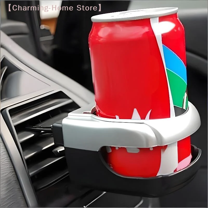 차량용 에어벤트 마운트 캔 홀더 블랙 음료 컵 물병 캔 홀더 스탠드 컵 랙 자동차 트럭 물병용