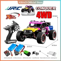 Coche Todoterreno Teledirigido.alta Velocidad, Vehículo De Control Remoto Con Faro LED, Sin Escobillas, 4x4, 75 KM/H, 4WD 1/12 1