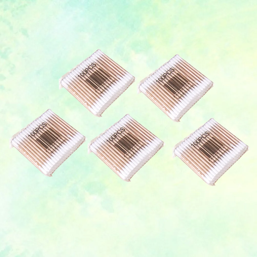 

500 шт., деревянные гигиенические ватные палочки