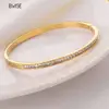 Bwise Ins Style Stainless Steel Bracelet Jewelry Inlaid Cubic Zircon Bracelet Bangles for Women Waterproof Trendy Christmas Gift 1