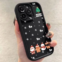 Festive Santa Elk Soft Silicone Shockproof Phone Case - Christmas Edition - iPhone 12 Pro (Y1 - T6610)