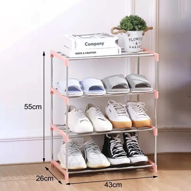 3/4 Shoe Rack Multi Layered Space Saving Shoe Rack Simple Household Storage 3 Four Layer Racks shoe rack