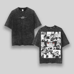 Vintage Acid Wash Itachi Uchiha Anime Graphic Oversized T - Shirt - M (1)