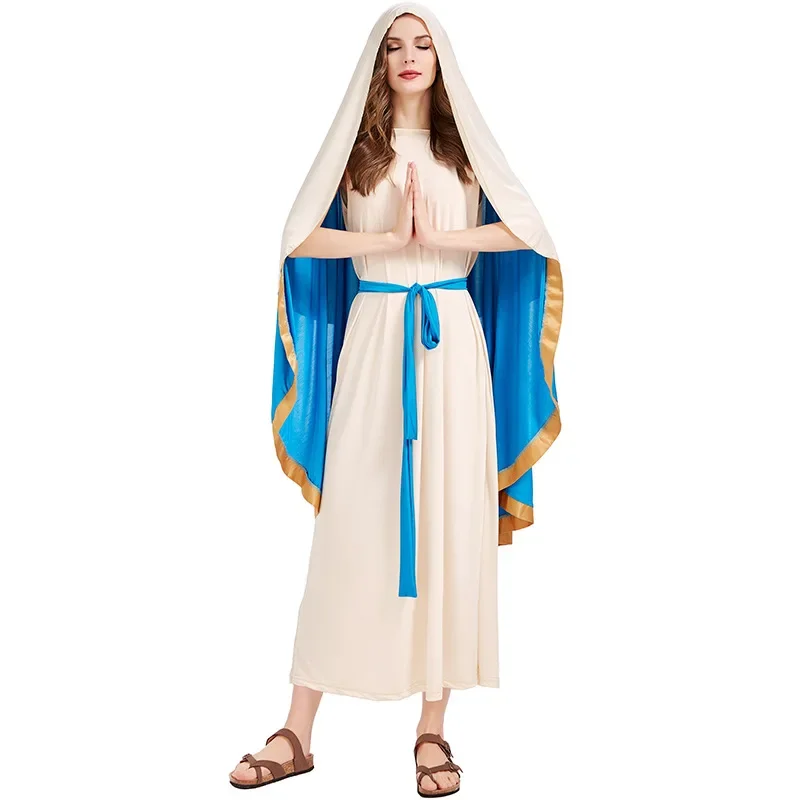 Mujer Monja Disfraz Sister Habit Fantasma Aterrador María Halloween Adulto