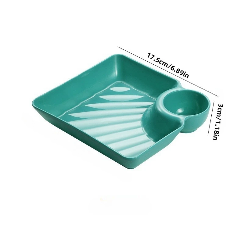 Japanese Style Serving Plates with Divided Sections for Dipping Sauces and Snacks
