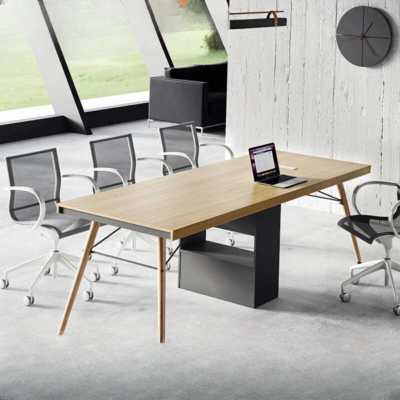 

Meeting Table, Long Table, Simple Modern Meeting Room, Table and Chair Combination, Large Table, Workbench, Small Office