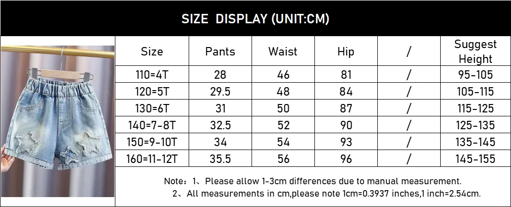 2026 Sommer Mädchen Shorts Jeans Mode Stickerei Lose Kurze Denim-Hosen für 3-12 Jahre Kinderkleidung Kinder Outdoor-Hosen – Detail 1