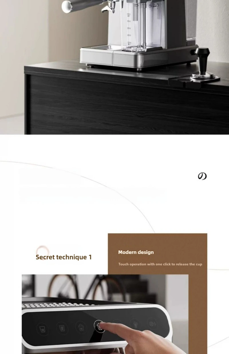 Description Picture 5 of itemHome Espresso Coffee Machine Semi-automatic Milk Frothing Espresso Machine 20Bar High Pressure Extraction Coffee Machine