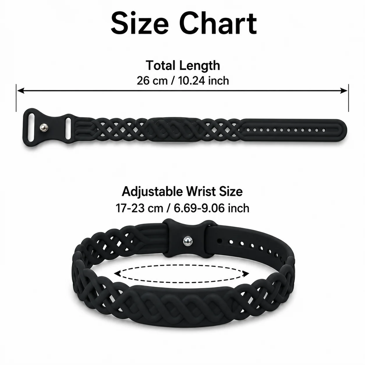 Versatile 2-in-1 Style Band Set with Unique Vine Openwork and Breathable Nylon Loop Strap