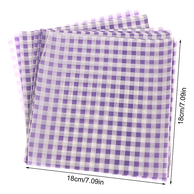 50 Sheets Greaseproof Wax Paper – Multi-Color Oil-Proof Food Wrapping Sheets for Sandwi... - SKU GWP02020 - UGI Packaging