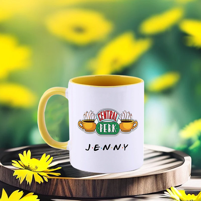 Taza de café y té de cerámica de la serie Friends TV Show Central Perk, taza  de capuchino Friends Central Perk, 650ml - AliExpress