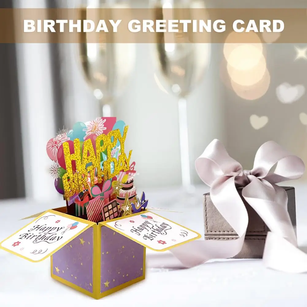 10 biglietti di auguri di compleanno con buste, auguri scrti a mano e biglietti pieghevoli per