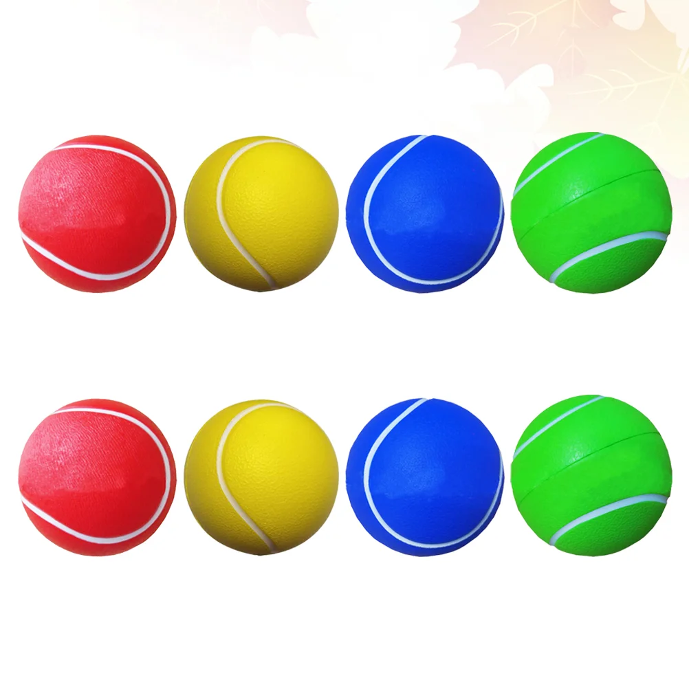Solid Tennis Balls 8pcs Premium Material Durable Training Balls Playing Accessories Racquet Sports Family Fun Toy