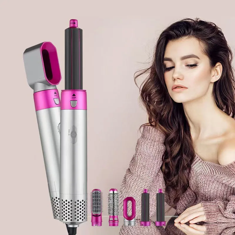 5 In 1 Hair Dryer Brush Dryer and Straightening Brush Electric Hair