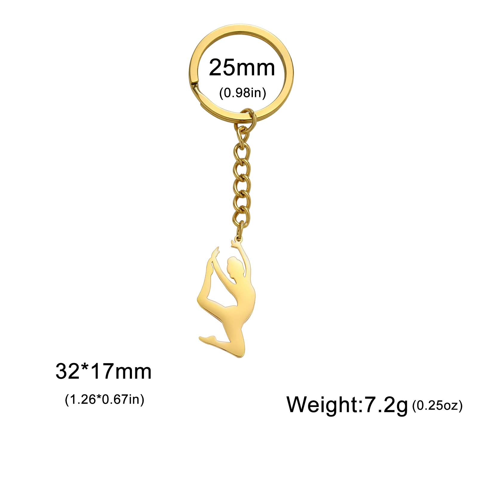 Regalo per ginnasta, regalo per ballerina, portachiavi