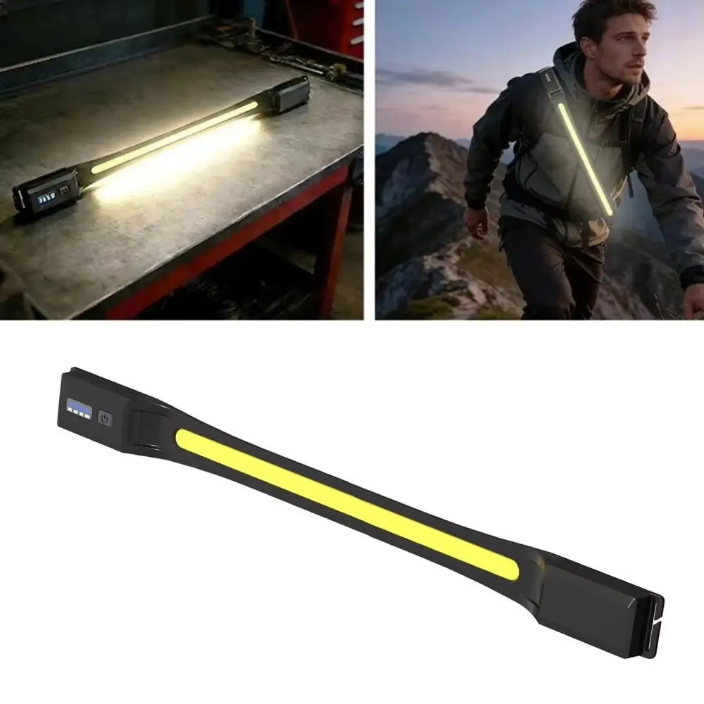 USB 충전식 LED COB 토치 자석이 있는 강력한 LED 휴대용 투광등 후크가 있는 COB 기술 4000mAh용 휴대용 랜턴