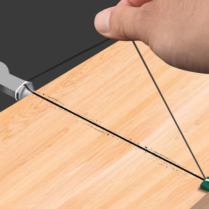 A55K-Ink Scriber Line Carpenter Tool, Woodworking Line Marker Tool With Manual Winding For Wood And Bricks