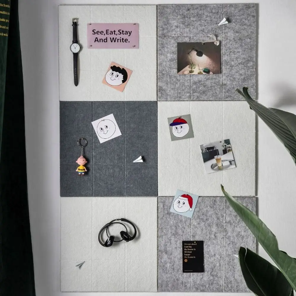 

Soundproof panel Photo Background Board Background Wall Painting Works Message Board Photo Pictures Felt Display Board