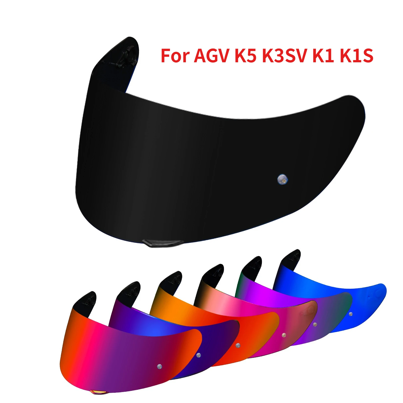 Visera para Casco de Motocicleta para K5 K5S K3SV K1 K1S, Visera Tintada para AGV k1 k1s k3sv k5 K5s, Protección Facial Anti-UV, Repuesto